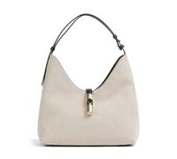 Furla Goccia M Borsa hobo beige/nero, canvas, donna