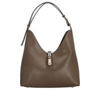 Furla Pelle borsa a tracolla Goccia Hobo Bag Muddy Gray grigio talpa
