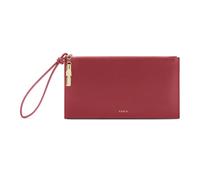Furla Pochette Iride M in Pelle, Ciliegia, con Manico da Polso, Chiusura a Cerniera, 24x13 cm