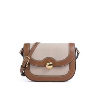 Furla Moonlight S Borsa a tracolla marrone, pelle a grana fine,tela, donna