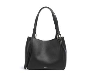 Furla Nuvola M Borsa hobo nero, pelle granulata, donna
