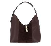 Furla Pelle borsa a tracolla Goccia Hobo Toni Espresso marrone scuro