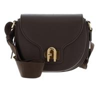 Furla Pelle borsa a tracolla Lotus Mini Crossbody Bag Mogano + Toni Mogano marrone scuro