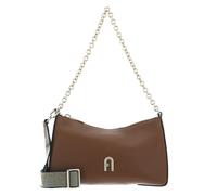 FURLA Primula Mini Crossbody Double Strap Cognac + Metal Taupe