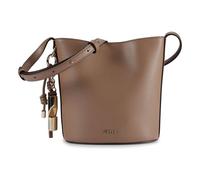 Furla Roxie Mini Borsa a secchiello marrone, pelle granulata, donna