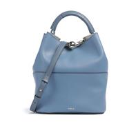 Furla Sfera S Borsa a secchiello blu, pelle a grana fine, donna