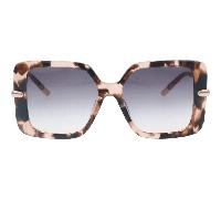 Furla SFU712 07TB Women's Sunglasses - Havana Frame, Smoke Gradient Lenses, 54mm