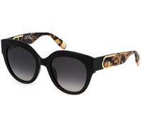 Furla Donna SFU813V 700Y Occhiali da sole Acetato Nero Fumo Squadrata Normale Sfumato