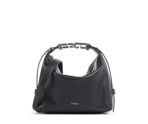Furla Tonie Mini Borsa a mano nero, pelle a grana fine, donna