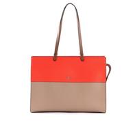FURLA Varsity Tote E/W L Greige + Spritz + Cognac h