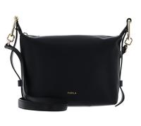 FURLA Vitello Claris Lux Tonie Hobo Bag XS Nero