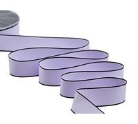 Furlanis - Doppio Raso Opaco Con Bordi Neri, Nastro per Decorazioni, Pacchi Regalo, Bomboniere - Lilla, 25 mm x 20 m