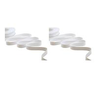 Furlanis - Doppio Raso Opaco, Nastro per Decorazioni, Pacchi Regalo, Bomboniere - Bianco Naturale, 15 mm x 20 m (Confezione da 2)