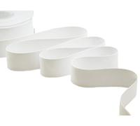 Furlanis - Doppio Raso Opaco, Nastro per Decorazioni, Pacchi Regalo, Bomboniere - Bianco Naturale, 25 mm x 20 m