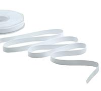 Furlanis - Doppio Raso Opaco, Nastro per Decorazioni, Pacchi Regalo, Bomboniere - Bianco Ottico, 10 mm x 20 m