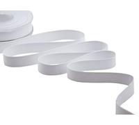 Furlanis - Doppio Raso Opaco, Nastro per Decorazioni, Pacchi Regalo, Bomboniere - Bianco Ottico, 15 mm x 20 m