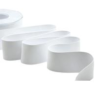 Furlanis - Doppio Raso Opaco, Nastro per Decorazioni, Pacchi Regalo, Bomboniere - Bianco Ottico, 40 mm x 20 m