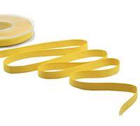 Furlanis - Doppio Raso Opaco, Nastro per Decorazioni, Pacchi Regalo, Bomboniere - Giallo Sole, 10 mm x 20 m