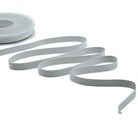 Furlanis - Doppio Raso Opaco, Nastro per Decorazioni, Pacchi Regalo, Bomboniere - Grigio Perla, 10 mm x 20 m