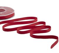 Furlanis - Doppio Raso Opaco, Nastro per Decorazioni, Pacchi Regalo, Bomboniere - Rosso, 10 mm x 20 m