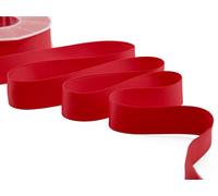 Furlanis - Doppio Raso Opaco, Nastro per Decorazioni, Pacchi Regalo, Bomboniere - Rosso, 25 mm x 20 m