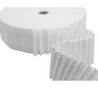 Furlanis - Fettuccia Arricciatende Pesante, Due Corde, Nastro Arricciatura Automatica, Tessuto Italiano - 70 mm x 50 m