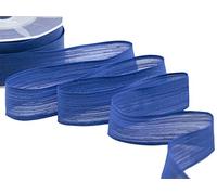 Furlanis - Giotto C Rame, Nastro Decorativo per Confezioni, Bomboniere, Tessuto Italiano - Blu Cina, 28mm x 20 m