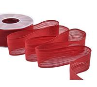 Furlanis - Giotto Con Rame, Nastro Decorativo Per Confezioni - Rosso, 40 mm x 20 m