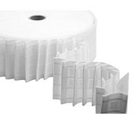 Furlanis N/201/80 Nastro Arricciatenda 80 mm x 50 m Bianco 1 Unità