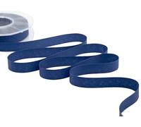 Furlanis - Nastro Decorativo Eco-Taffetà 10% Poliestere Riciclato - Blu Scuro, 15 mm x 25 m