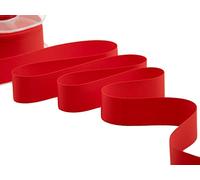 Furlanis - Nastro Decorativo Gros Grain, Nastro Canetè, Tessuto Italiano - Rosso, 30 mm x 20 m