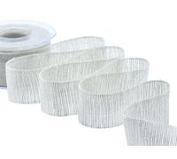 Furlanis - Nastro Decorativo in Puro Lino, per Decorazioni e Confezioni, Tessuto Italiano - Lino Naturale, 45 mm x 15 m
