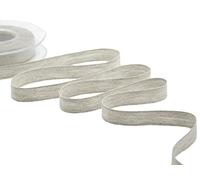 Furlanis - Nastro Decorativo Lino e Canapa, per Decorazioni e Confezioni, Tessuto Italiano - Lino Bollito, 16 mm x 20 m