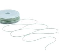 Furlanis - Nastro Decorativo Sfrangiato Coprente Tipo Cotone, per Decorazioni e Confezioni, Tessuto Italiano - Verde Mare, 2 mm x 50 m