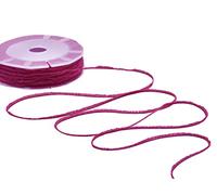 Furlanis - Nastro Decorativo Sfrangiato Coprente Tipo Cotone, per Decorazioni e Confezioni, Tessuto Italiano - Ciclamino, 2 mm x 50 m