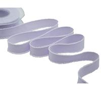 Furlanis - Nastro Decorativo Sfrangiato Coprente Tipo Cotone, per Decorazioni e Confezioni, Tessuto Italiano - Lilla, 23 mm x 15 m