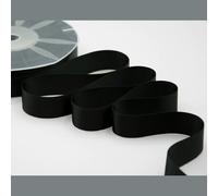 FURLANIS Nastro Doppio Raso Italiano 25 mm x 50 mt Colore 33 NERO 18EP