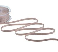 Furlanis - Nastro Doppio Raso Lamé, Tessuto Italiano - Cipria Scuro, 6 mm x 50 m