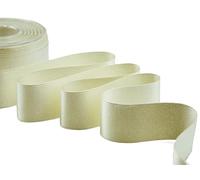 Furlanis - Nastro Doppio Raso Lamé, Tessuto Italiano - Oro, 25 mm x 25 m