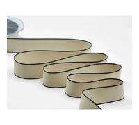 FURLANIS Nastro Doppio Raso OPACO Bordi Neri 25mm x 20mt Col. 2 BEIGE 18ET