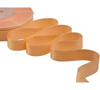 Furlanis - Nastro Doppio Raso, Tessuto Italiano - Arancio Becco D'Oca, 25 mm x 50 m