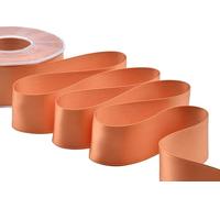 Furlanis - Nastro Doppio Raso, Tessuto Italiano - Arancio Pesca, 40 mm x 25 m