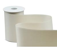 Furlanis - Nastro Doppio Raso, Tessuto Italiano - Avorio, 100 mm x 10 m