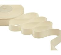 Furlanis - Nastro Doppio Raso, Tessuto Italiano - Avorio, 25 mm x 25 m