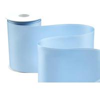 Furlanis - Nastro Doppio Raso, Tessuto Italiano - Azzurro Baby, 100 mm x 10 m