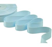 Furlanis - Nastro Doppio Raso, Tessuto Italiano - Azzurro Baby, 25 mm x 25 m