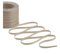 Furlanis - Nastro Doppio Raso, Tessuto Italiano - Beige, 6 mm x 100 m