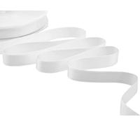 Furlanis - Nastro Doppio Raso, Tessuto Italiano - Bianco Ottico, 16 mm x 25 m