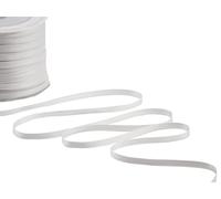 Furlanis - Nastro Doppio Raso, Tessuto Italiano - Bianco Ottico, 6 mm x 100 m