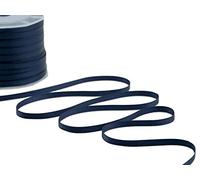 Furlanis - Nastro Doppio Raso, Tessuto Italiano - Blu Notte, 6 mm x 25 m